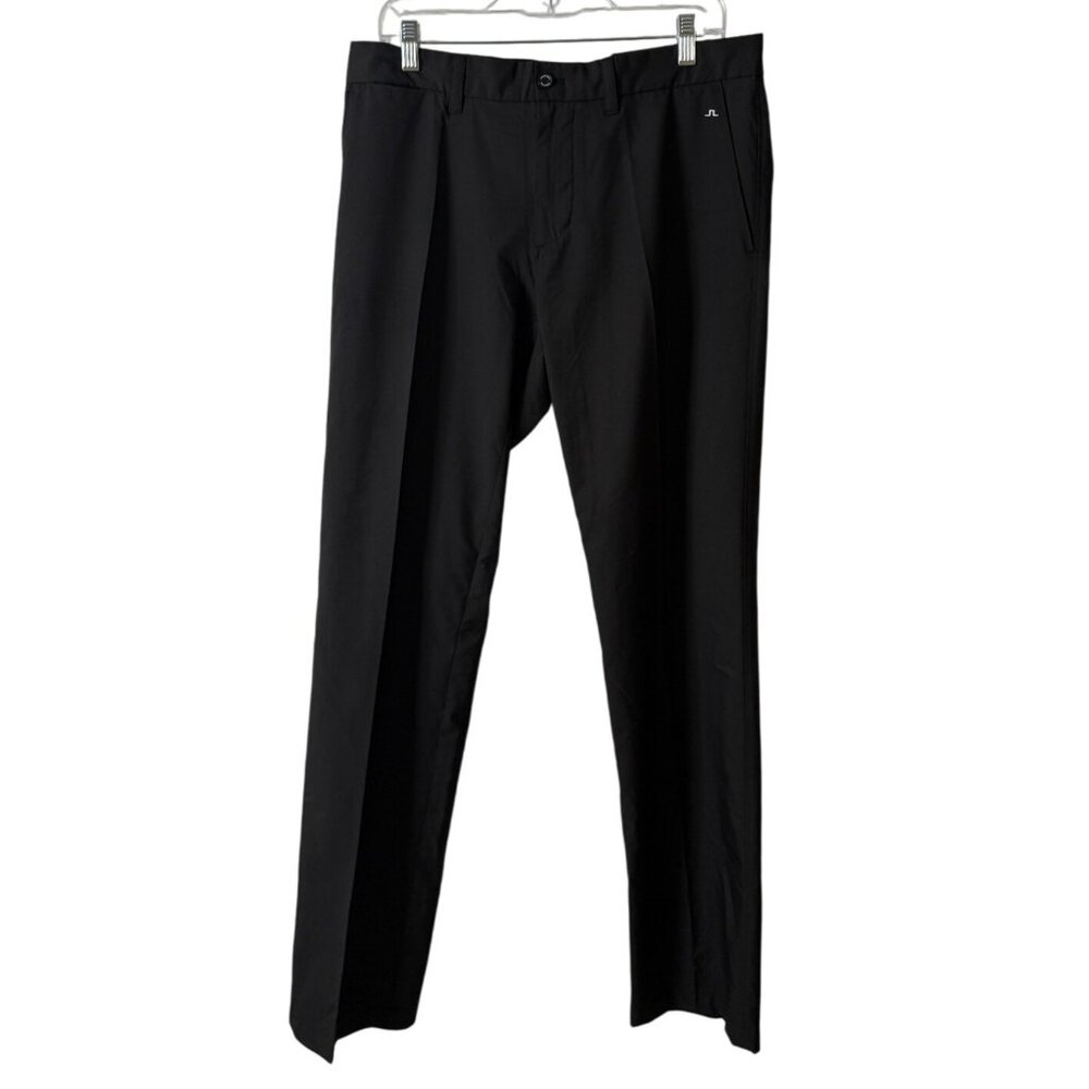 J. Lindeberg Black Performance Pants Lightweight Golf Size Regular Fit Men 32x34